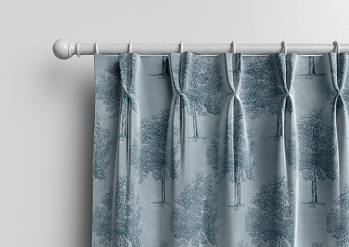 Vintage Tree Velvet, Monochrome - Made to Measure Curtains - Image 12